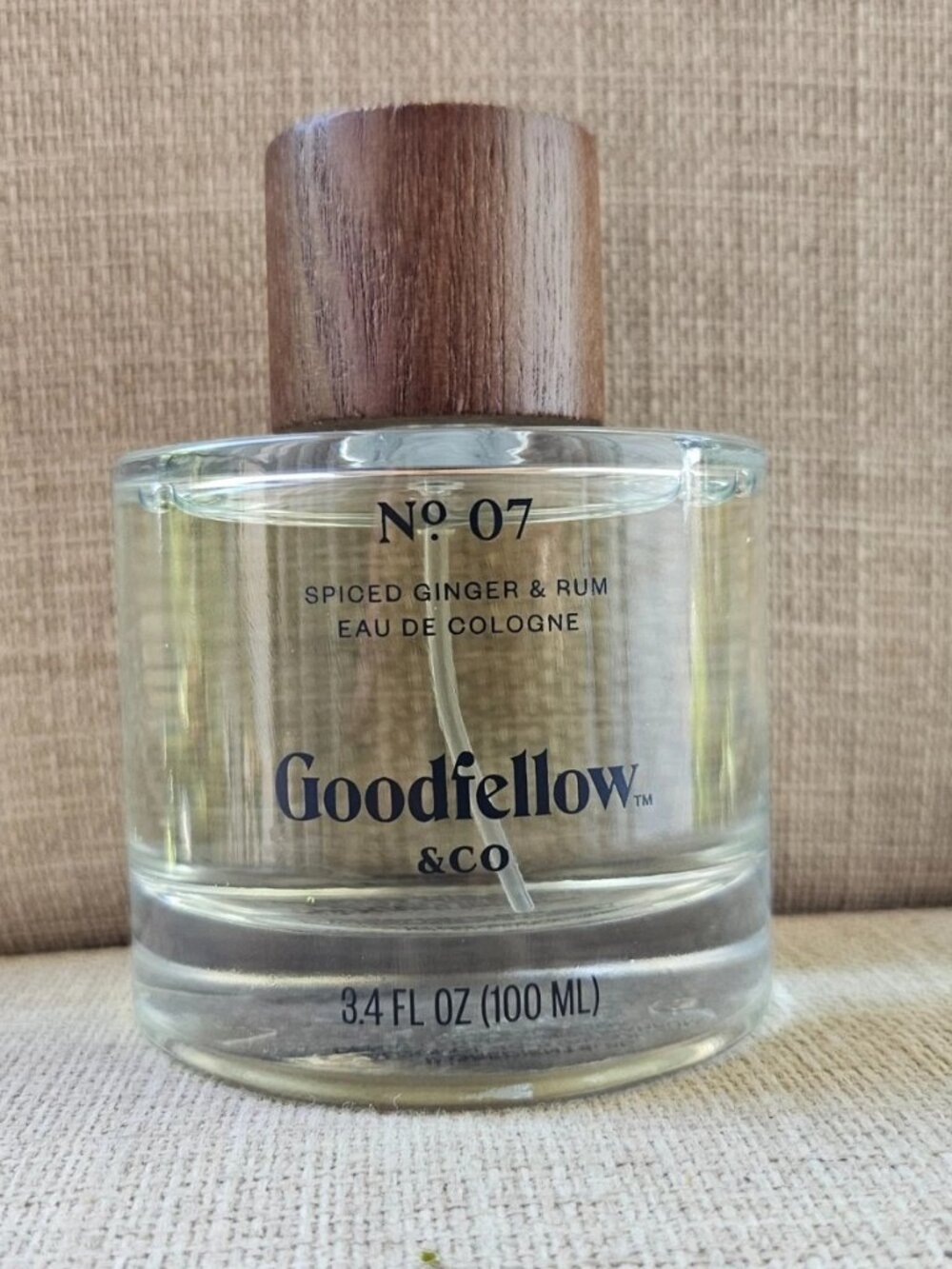No.07 by Goodfellow Men Perfume Spiced Ginger & Rum Cologne 3.4 fl oz New No Box